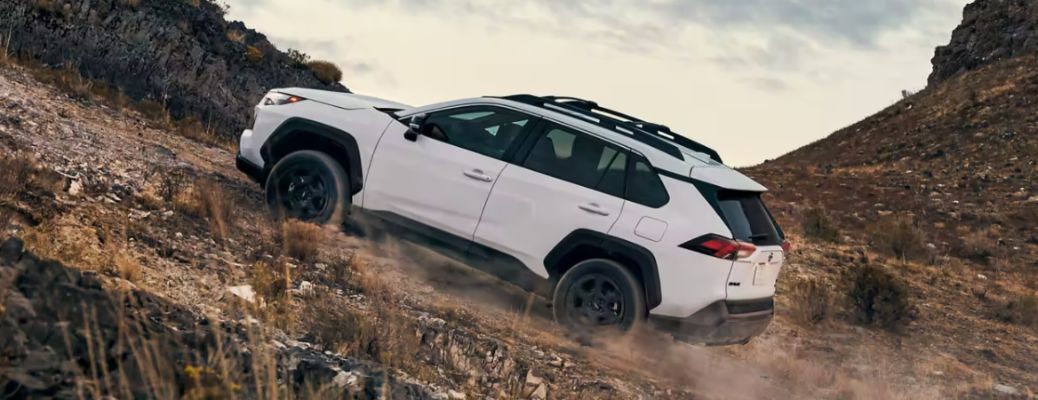 2023 Toyota RAV4 on a Rugged Terrain