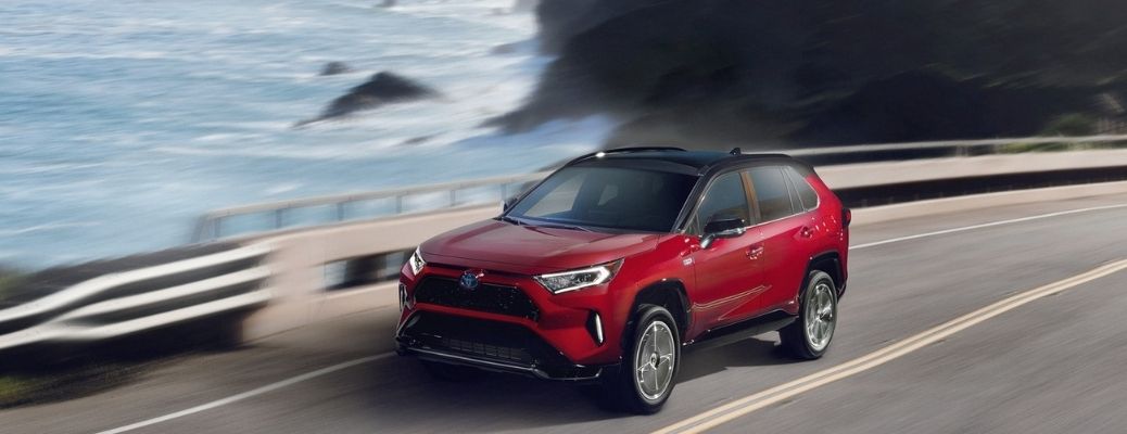 2023 Toyota RAV4 Prime on a highway