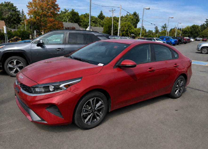 2023 Kia Forte LXS parked at dealership lot